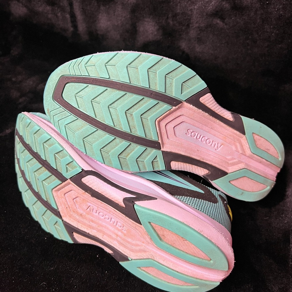 Saucony Axon 2 S10732-26 Womens US 9 Sneakers Blue Cool Mint Acid Running Shoes - Picture 5 of 7